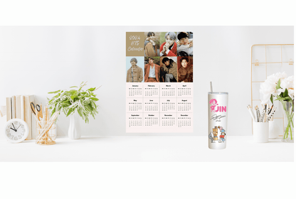 2024 BTS OT7 Yearly Digital Calendar| Desktop & Mobile Calendar |Instant Download