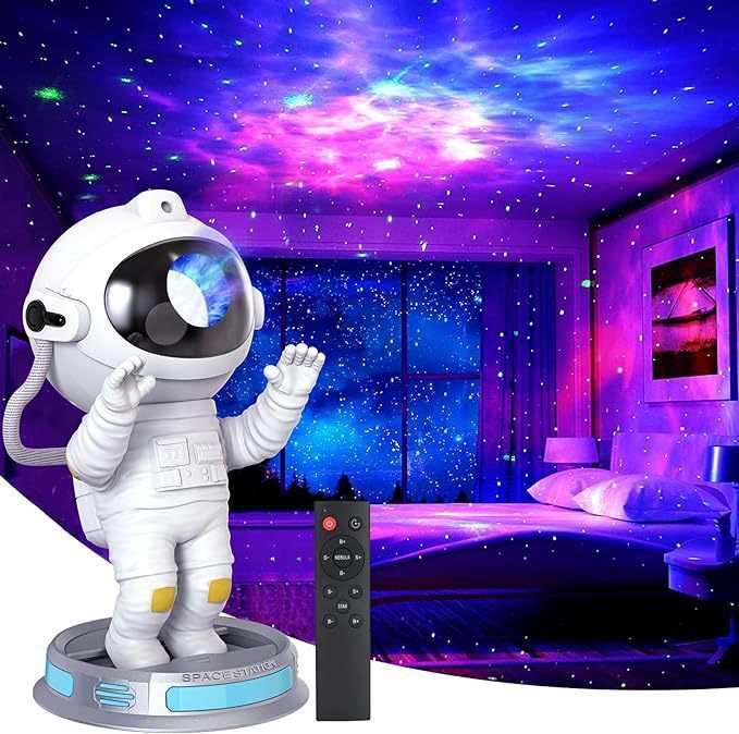 Astronaut Starlight Projection Lamp Northern Lights Projector Small Night Bedroom Starry