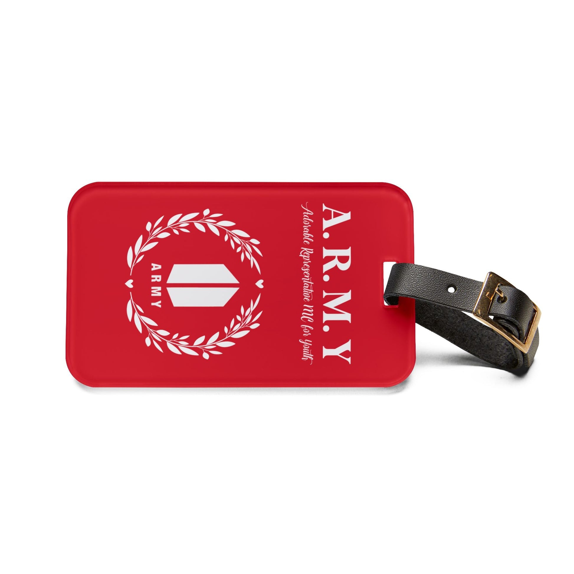 BTS Luggage Tag |Keychain |Lanyard |ID Holder |Badge Holder - Red