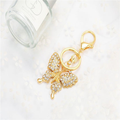 Butterfly Diamond Bag Pendant Key Ring