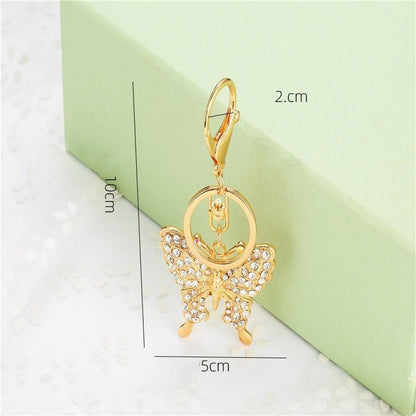 Butterfly Diamond Bag Pendant Key Ring