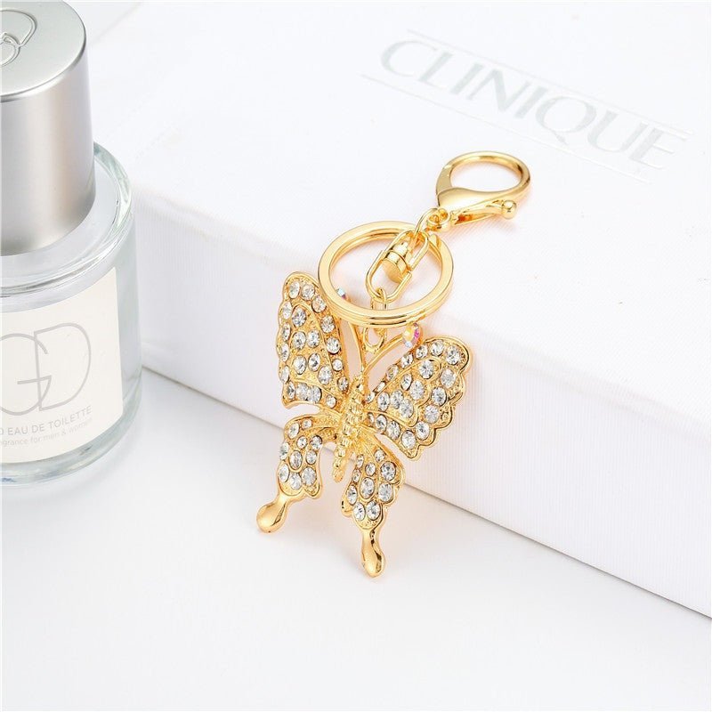 Butterfly Diamond Bag Pendant Key Ring