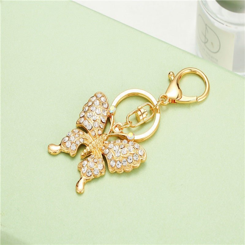 Butterfly Diamond Bag Pendant Key Ring