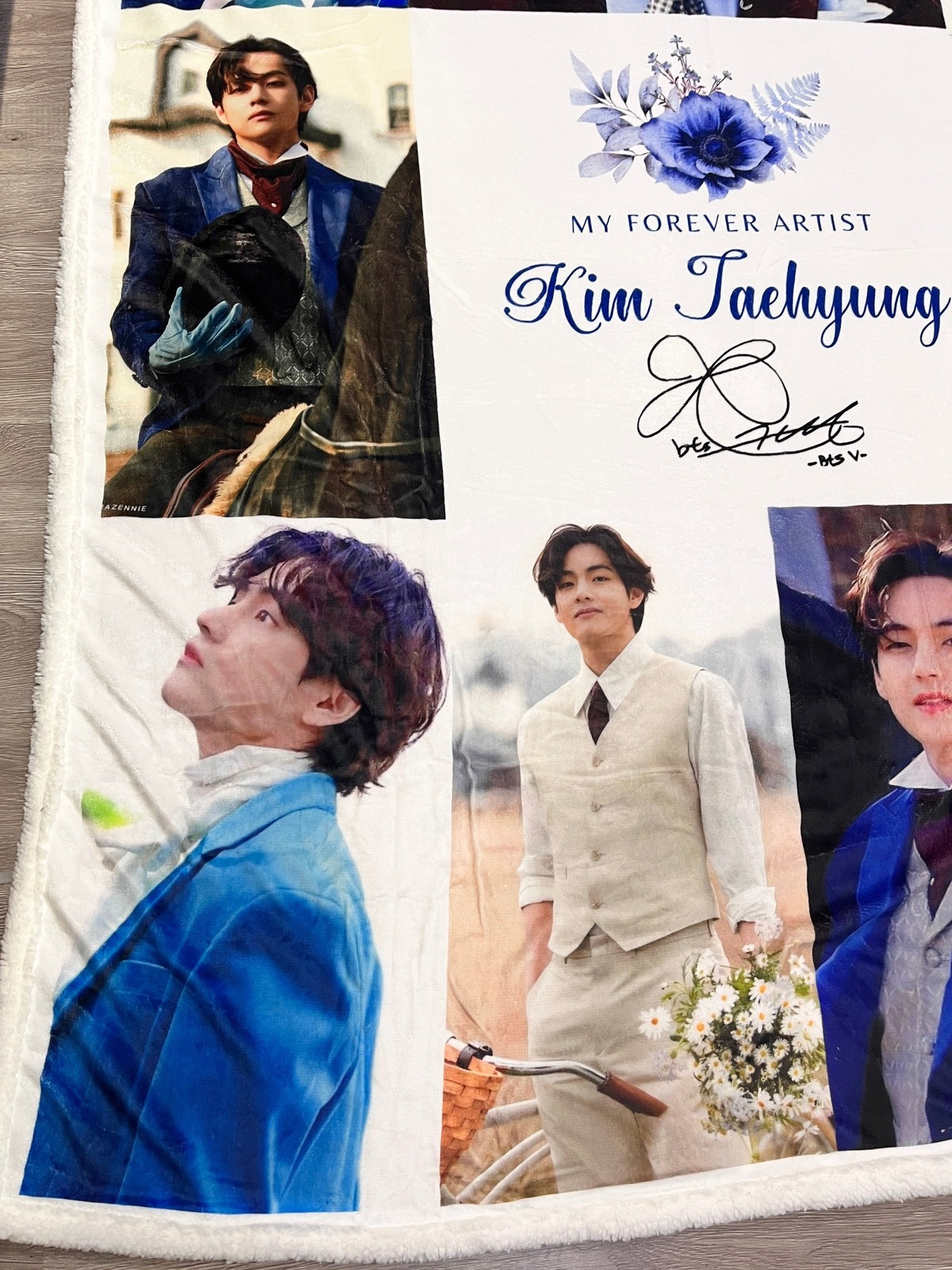 Taehyung Veautiful Days Collage Blanket