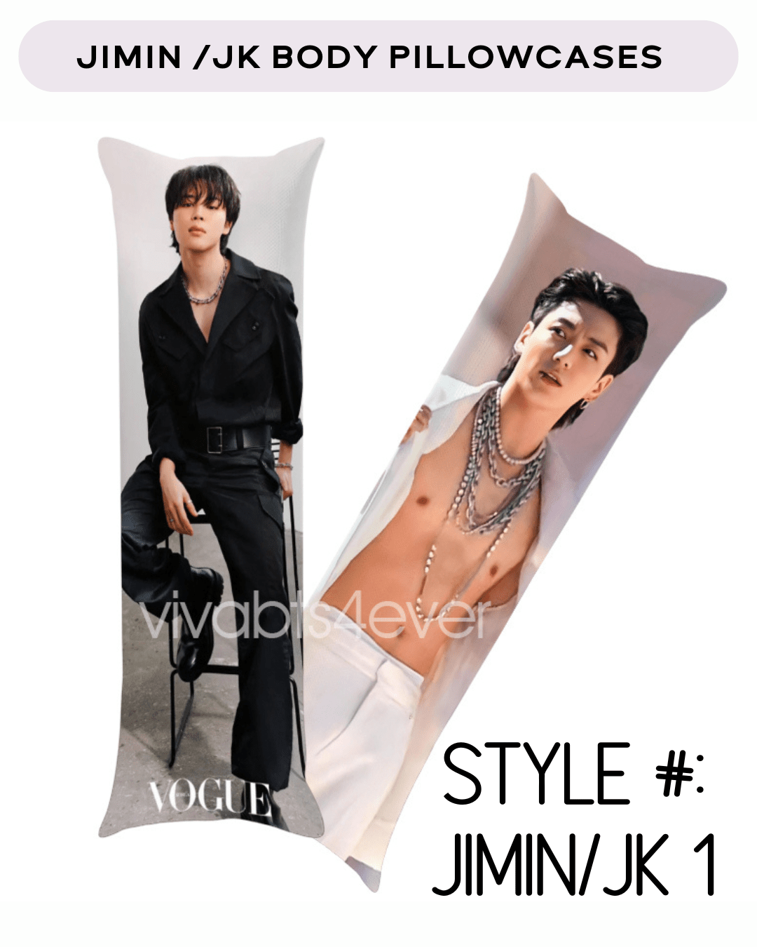 Jimin & Jungkook Body Pillowcases