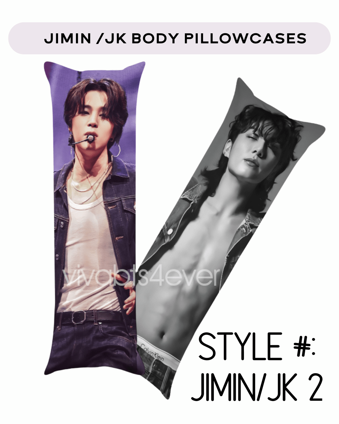 Jimin & Jungkook Body Pillowcases