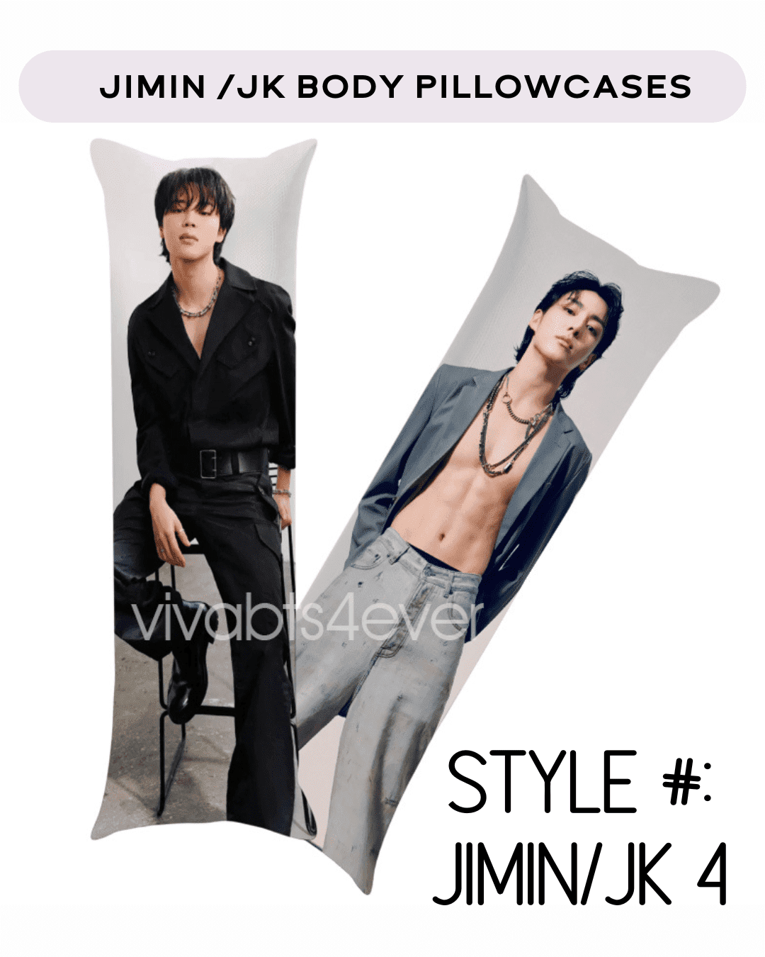 Jimin & Jungkook Body Pillowcases