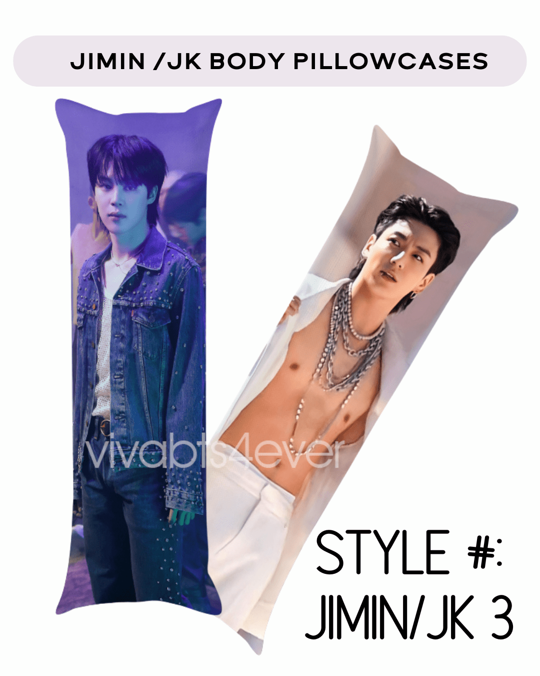 Jimin Jungkook Body Pillowcases JIMIN JK 3