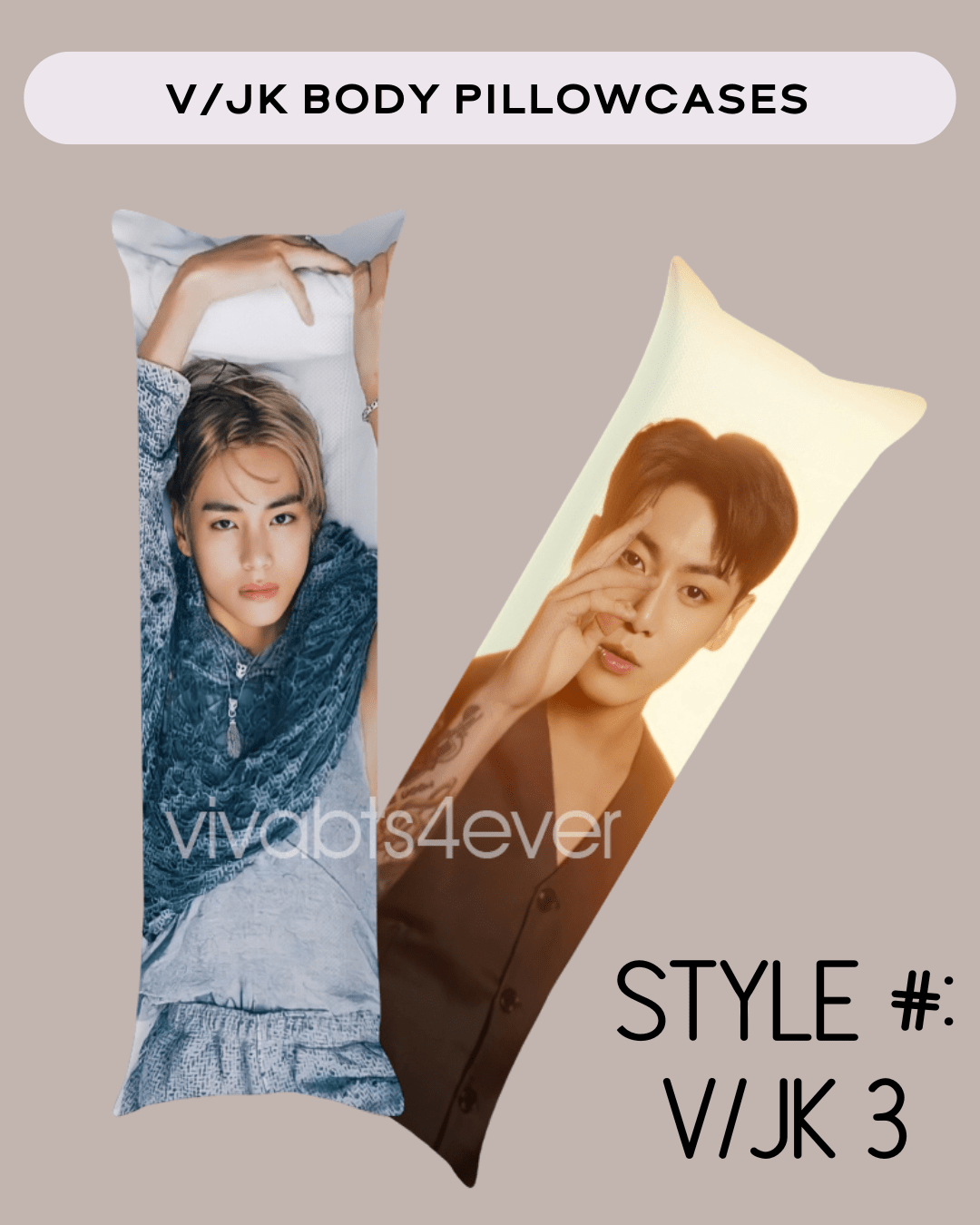 V & Jungkook Body Pillowcases